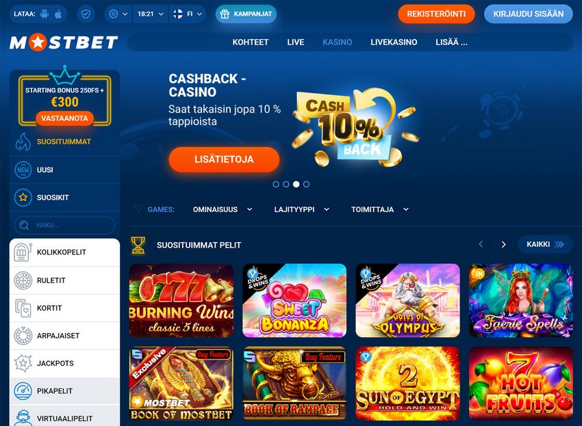 Казино Mostbet: подробный обзор для любителей онлайн-азартных игр